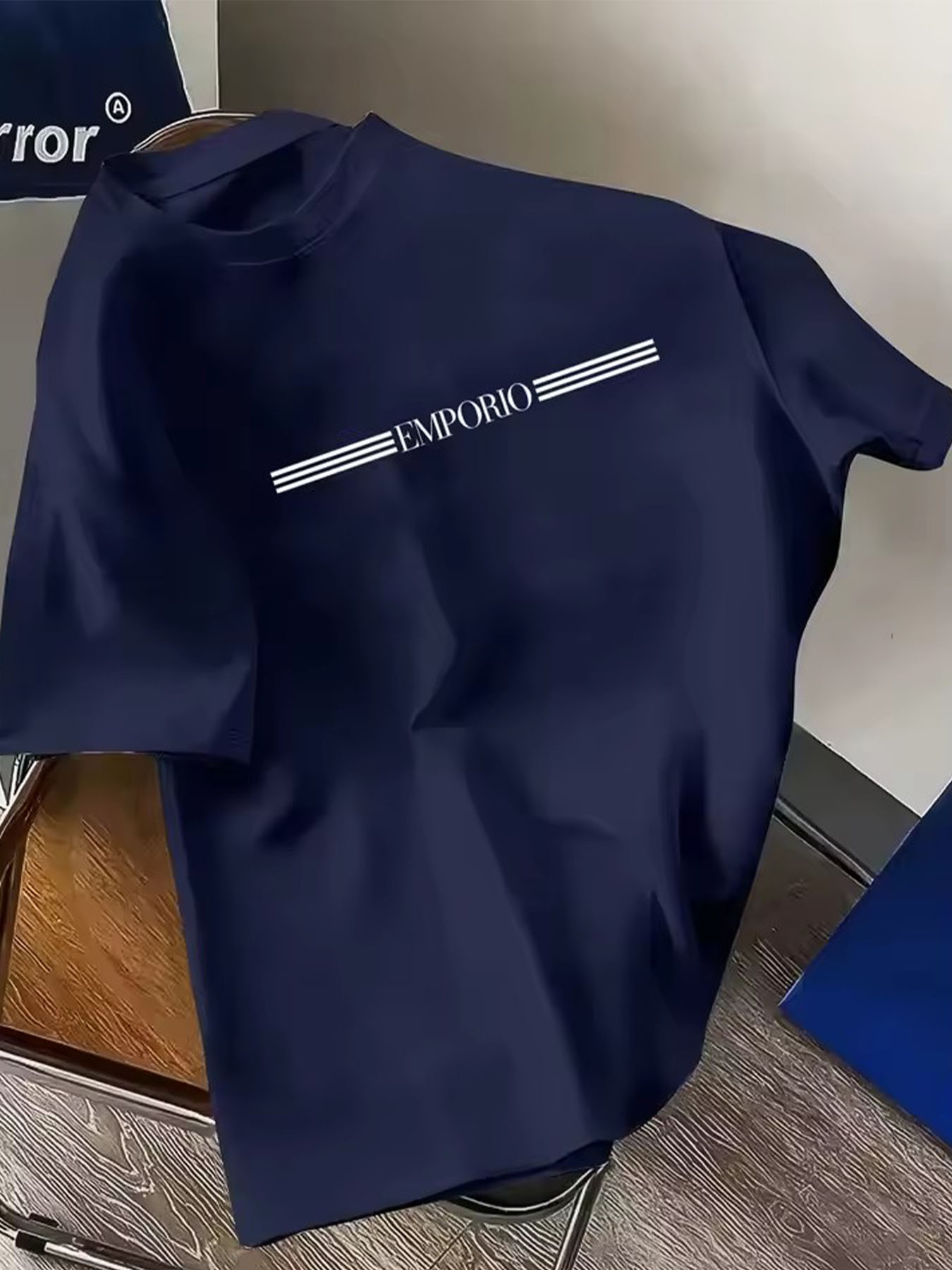 Streetwear Brand Marketing - Męska luksusowa koszulka z nadrukiem liter,
