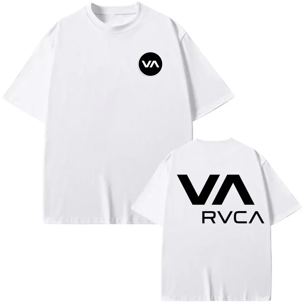 Streetwear Brand Marketing - Koszulka RVCA Czarna Letnia Bawełniana Koszulka