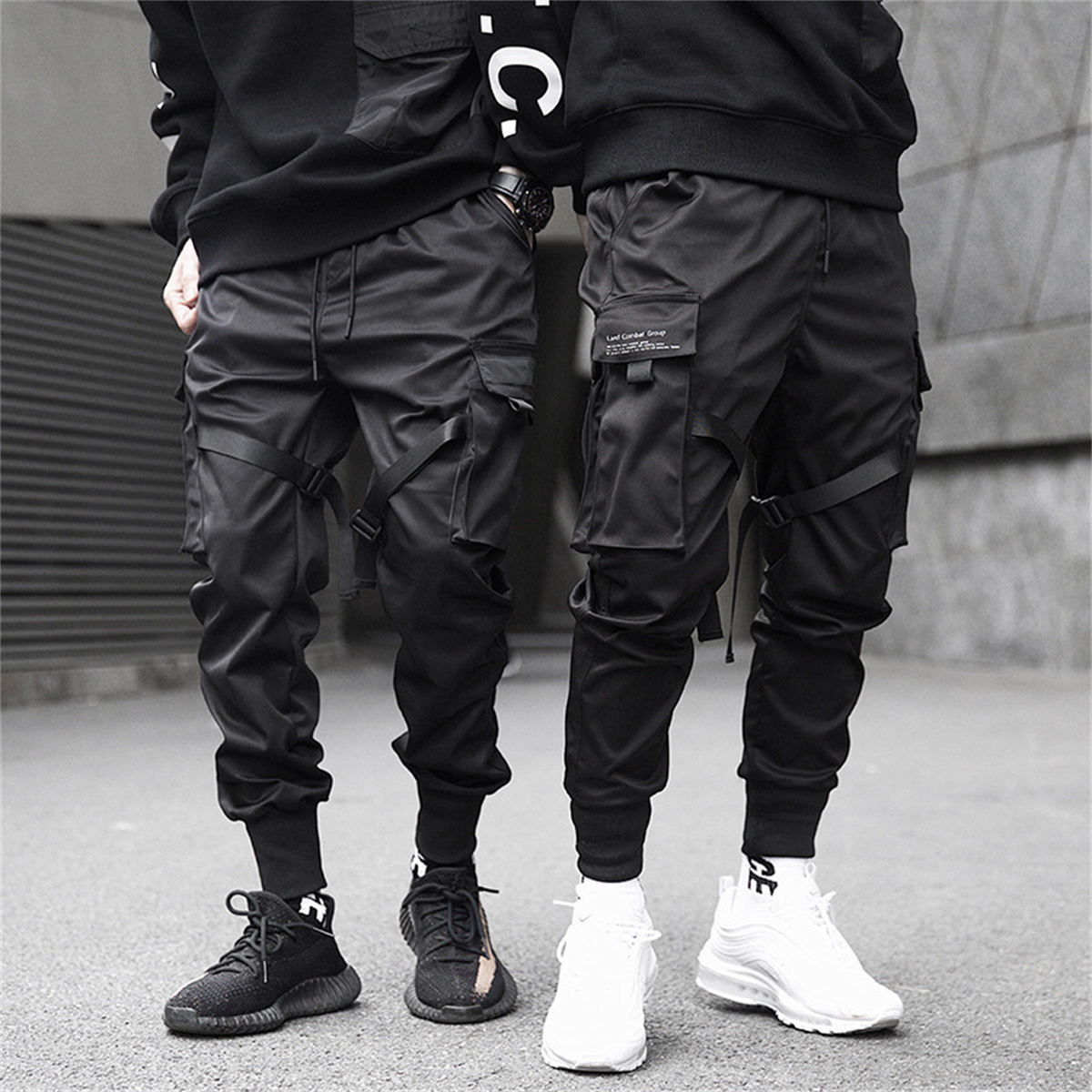 Czarne spodnie Cargo w stylu h – Streetwear Brand China recenzja i cena